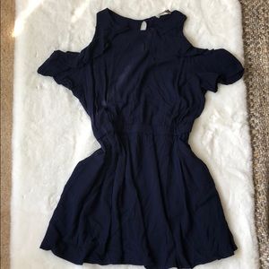 Navy blue spring dress